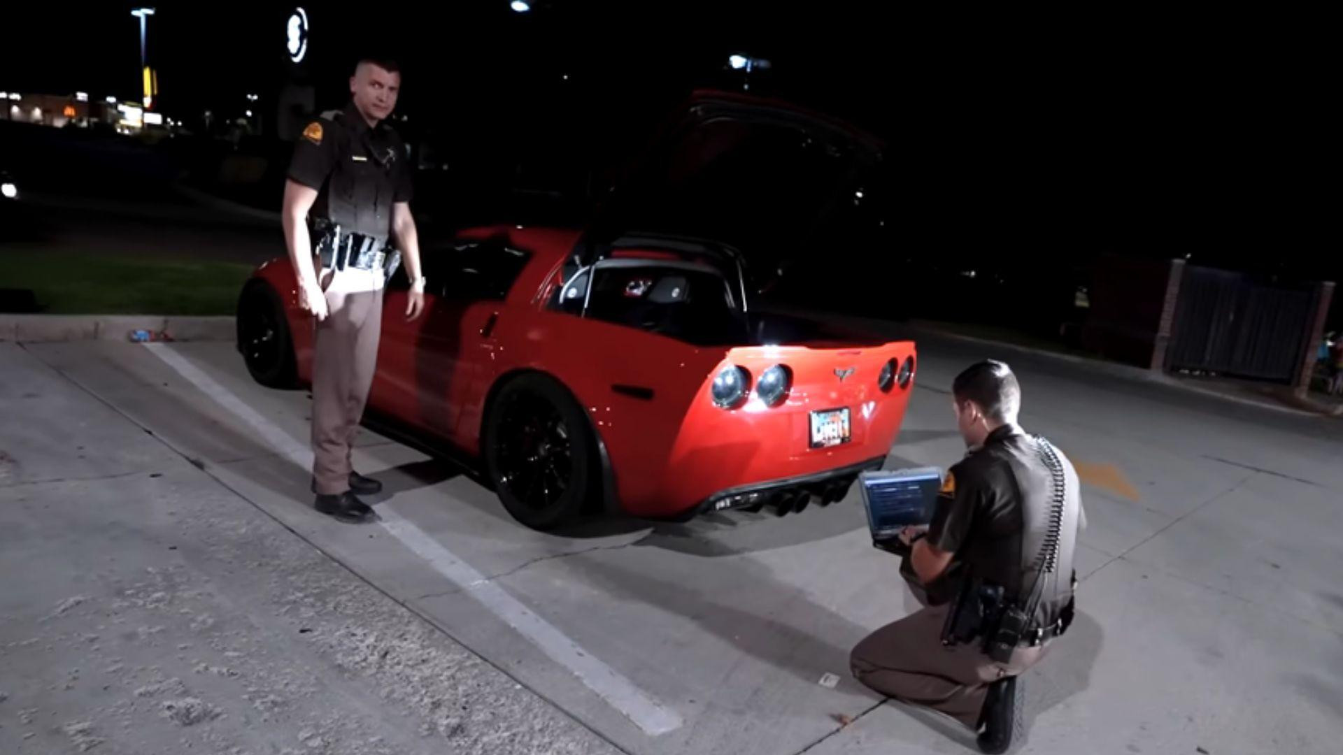 Utah YouTuber Gets His Corvette Impounded For Speeding