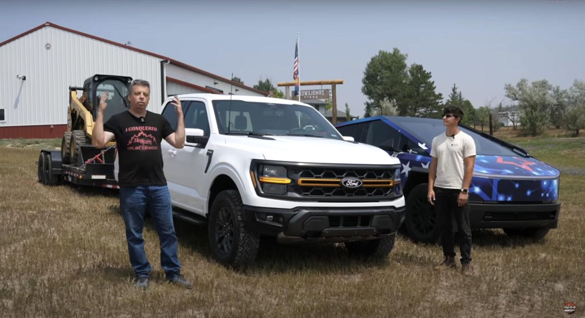 Tesla Cybertruck vs. Ford F150 Towing